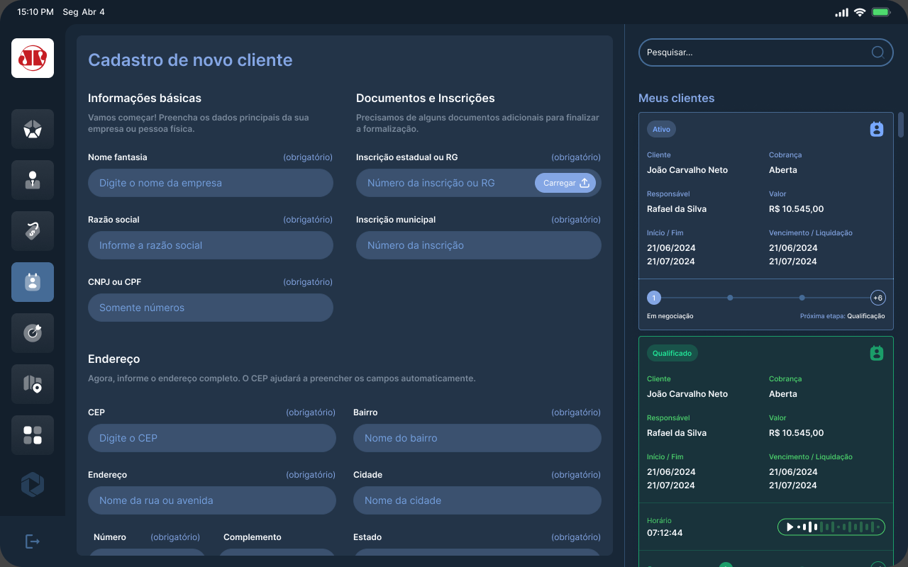 Cadastro · Desktop