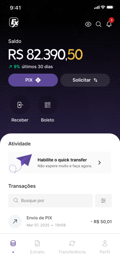Tela do projeto Pago Express