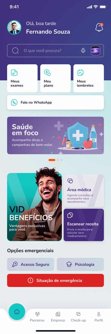 Tela do projeto VID